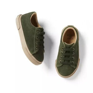 Janie and Jack Green Suede Sneakers Size 9